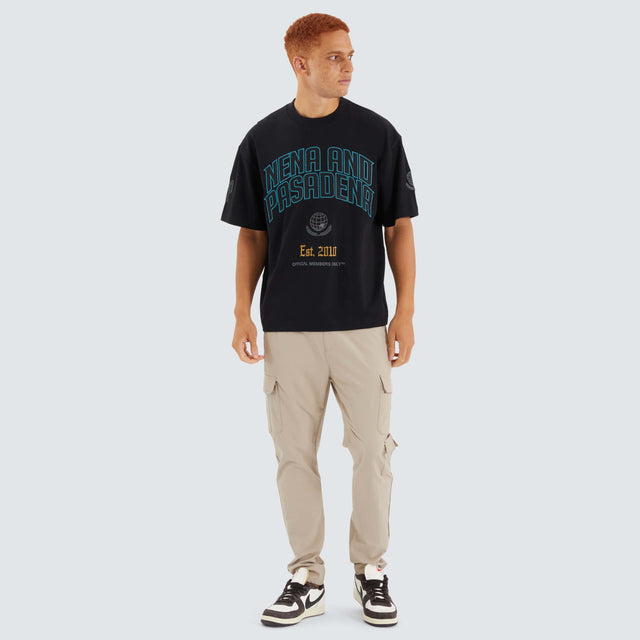 Members Loop Back Street Tee Jet Black