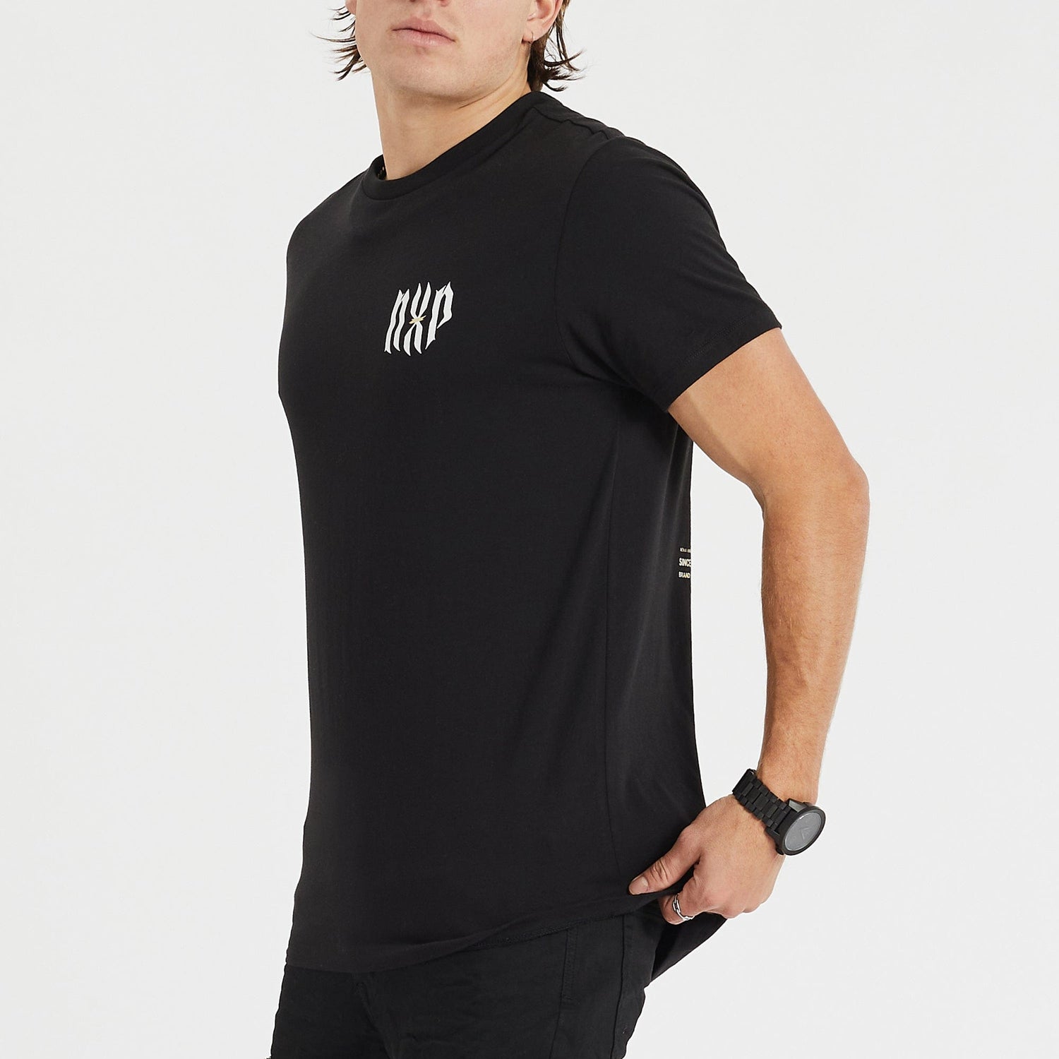Mirage Cape Back T-Shirt Jet Black