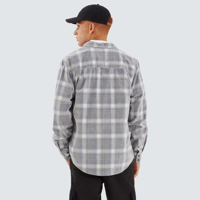 Motion Longsleeve Cord Shirt Blue Granite Check