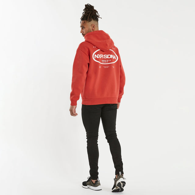 Motion Relaxed Hoodie Pigment Poppy Red