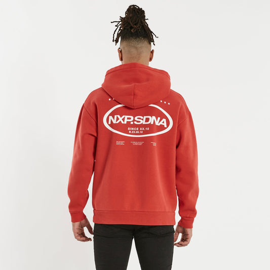 Motion Relaxed Hoodie Pigment Poppy Red