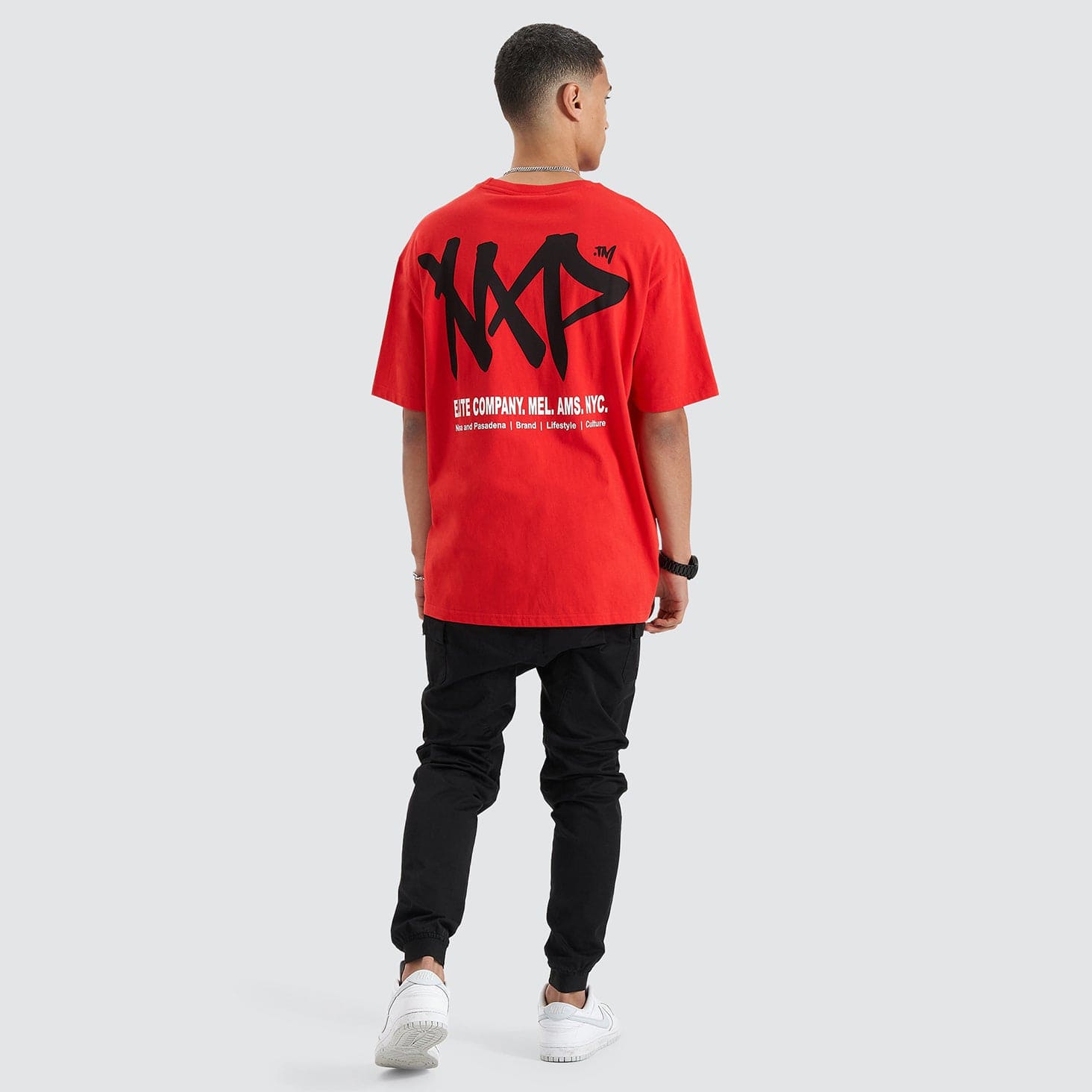 Never Heavy Box Fit T-Shirt Poppy Red