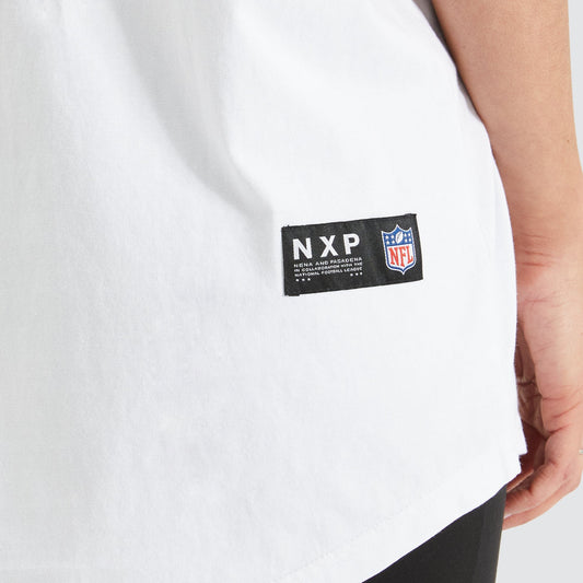 New England Box Fit Scoop T-Shirt White