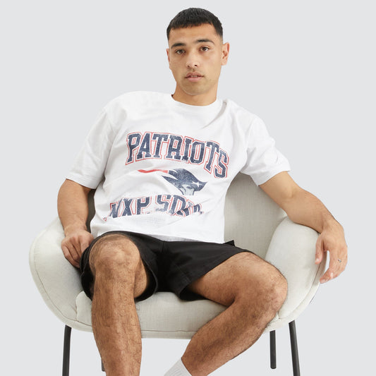 New England Box Fit Scoop T-Shirt White