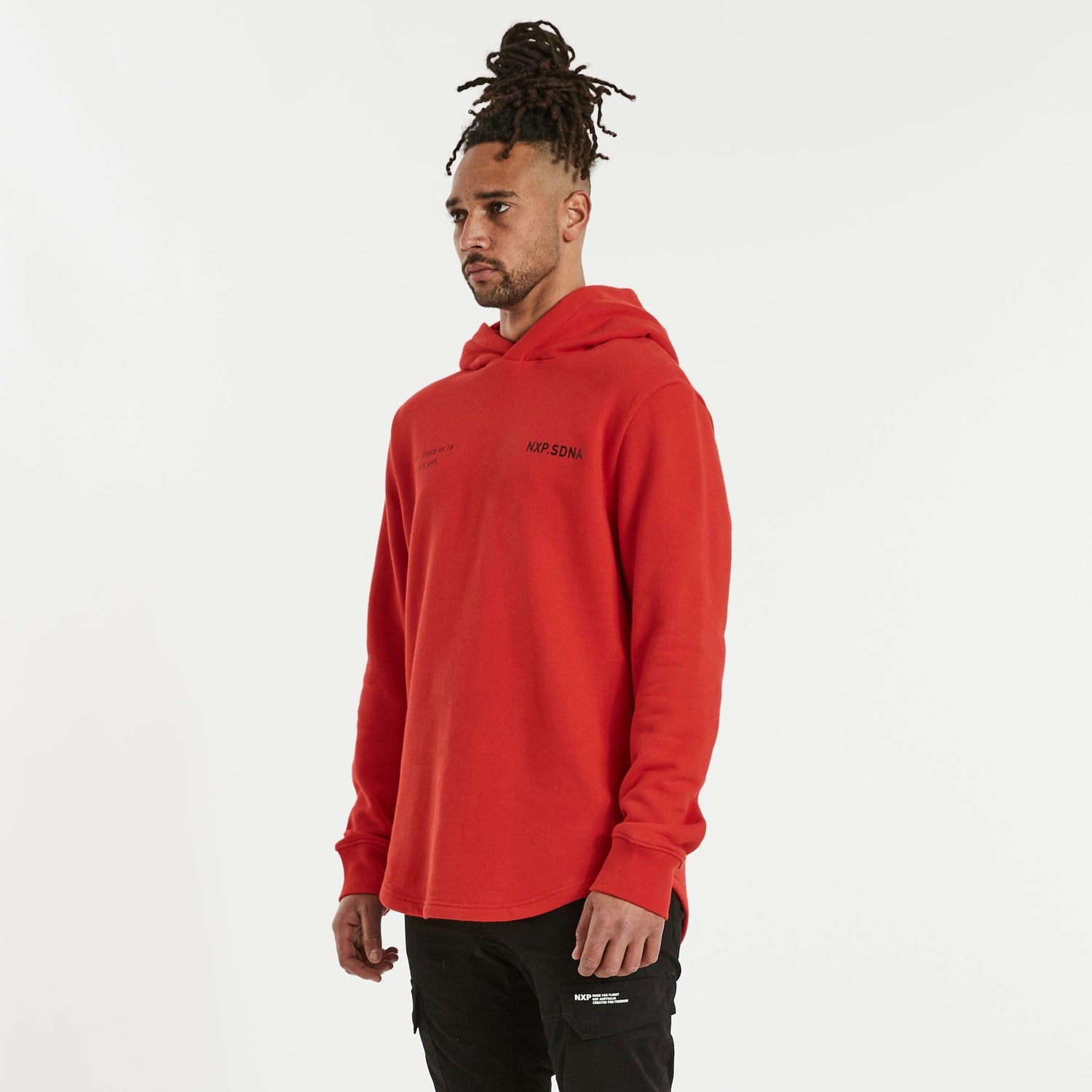 Nuclear Hooded Dual Curved Jumper Poppy Red