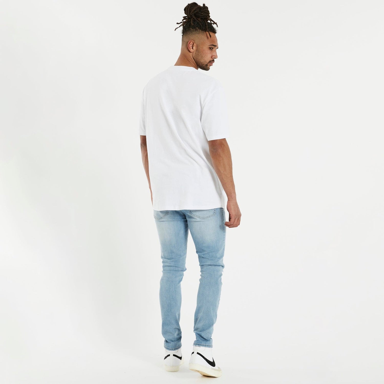 Outlaws Box Fit Scoop T-Shirt White