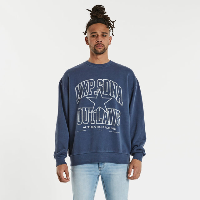 Outlaws Relaxed Jumper Pigment Insignia Blue