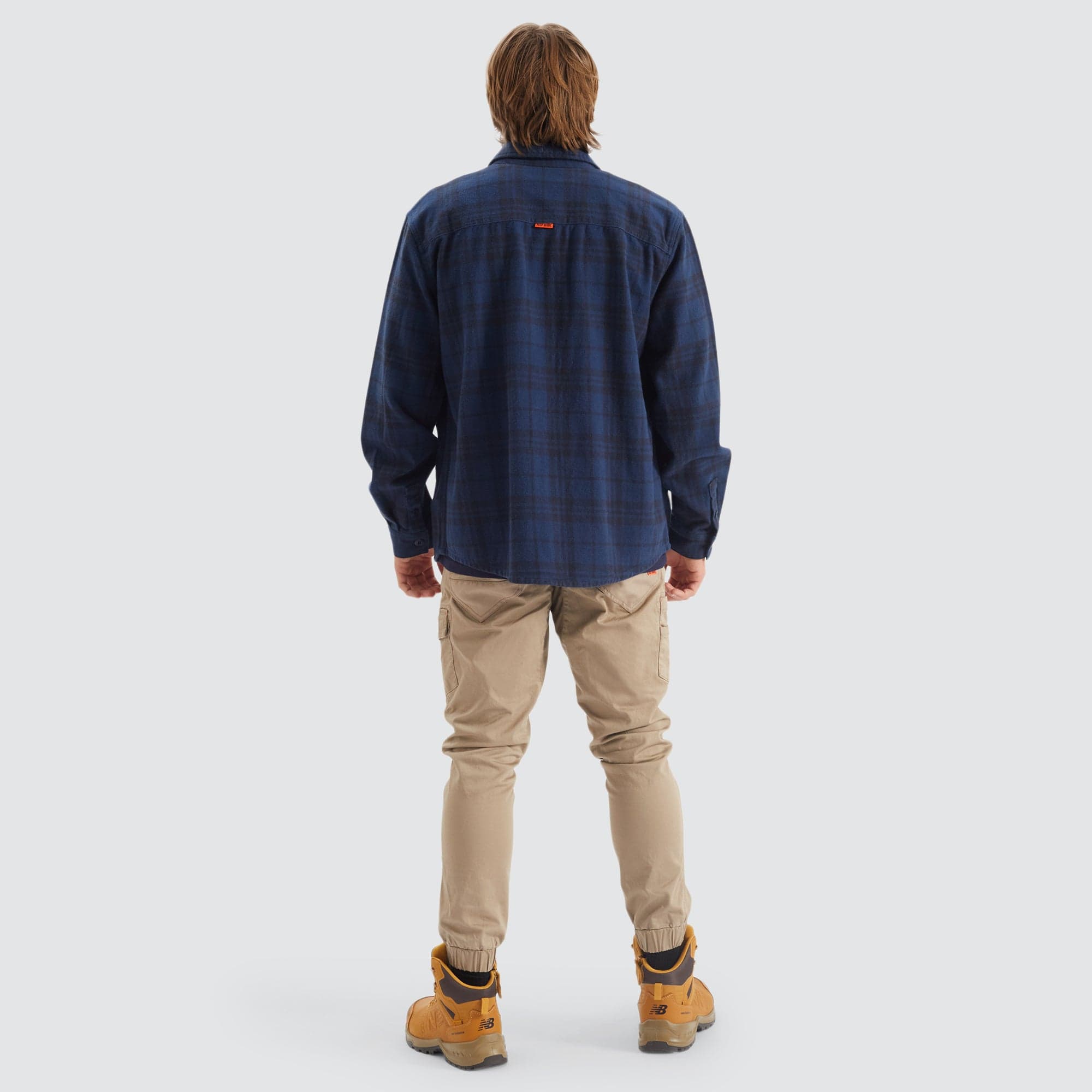 Platform Worker Shirt in Navy Check - NXP WORKWEAR | NXP