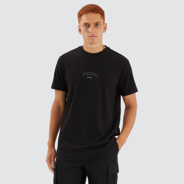 Prime Dual Curved Tee Jet Black