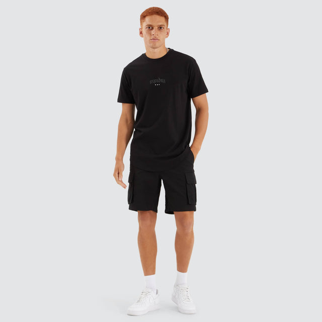 Prime Dual Curved Tee Jet Black