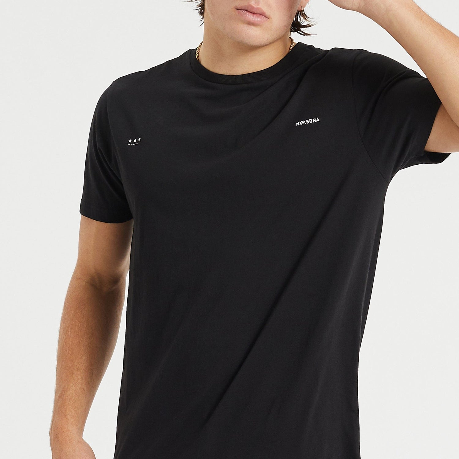 Principle Cape Back T-Shirt Jet Black