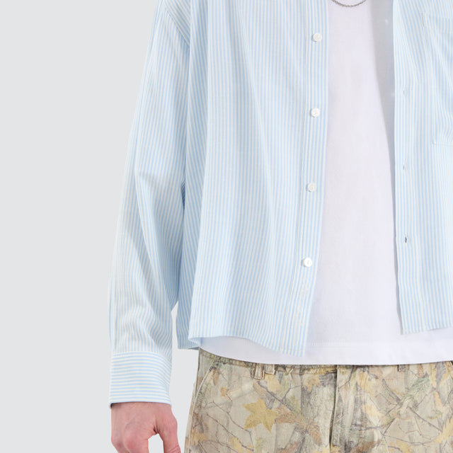 Progress Cube Longsleeve Shirt Blue Pinstripe