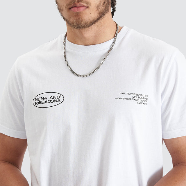 Project Dual Curved Tee Optical White