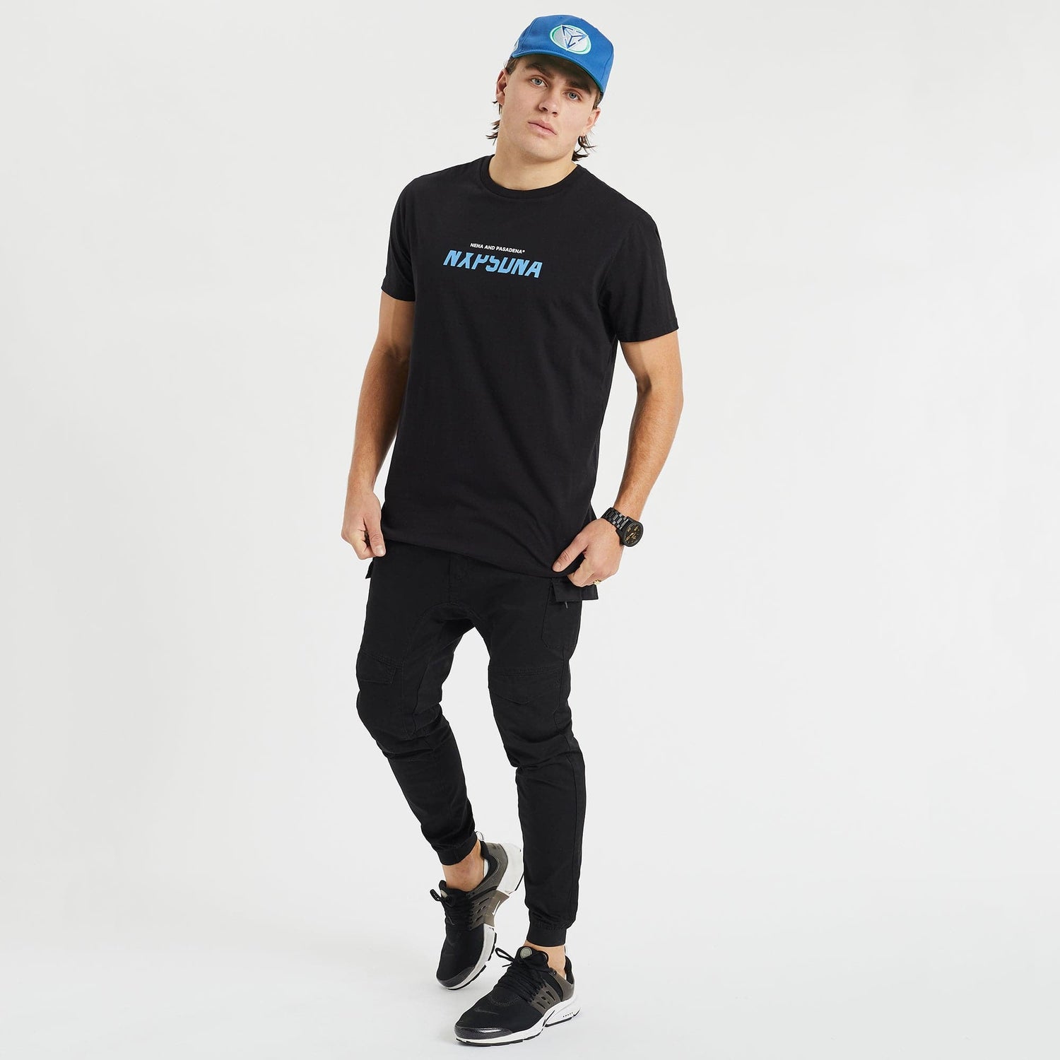 Remedy Cape Back T-Shirt Jet Black