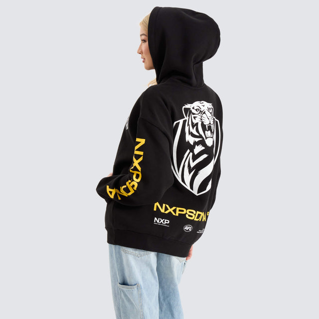 Richmond Tigers AFL Relaxed Hoodie Jet Black