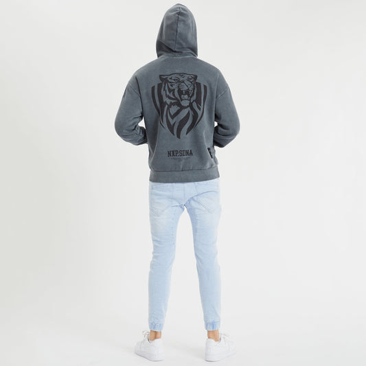 Richmond Tigers Relaxed Hoodie Pigment Charcoal