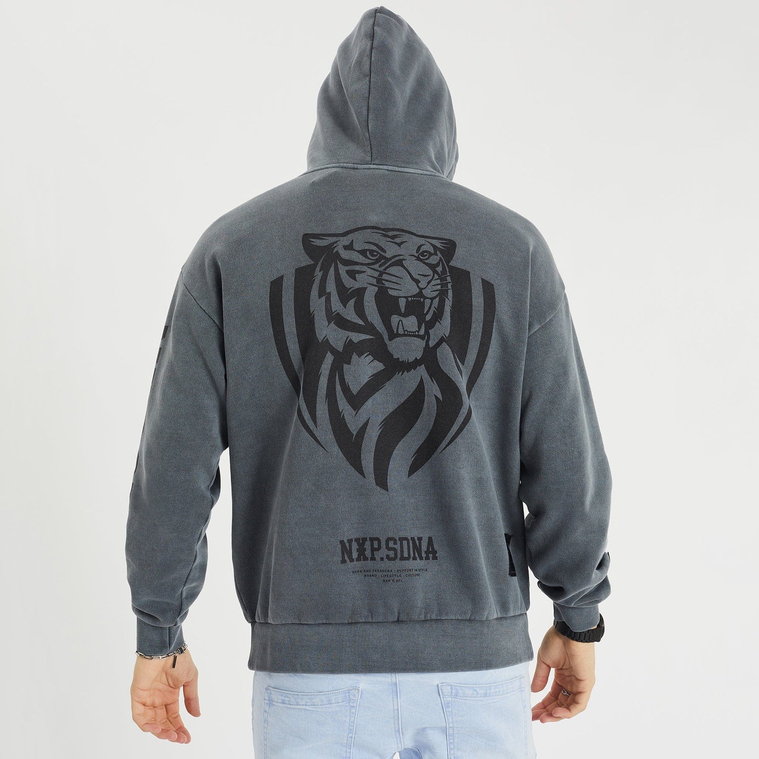 Richmond Tigers Relaxed Hoodie Pigment Charcoal