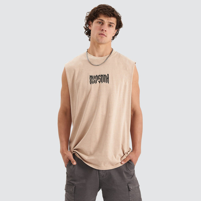 Riot Relaxed Muscle Tee Pigment Oxford Tan