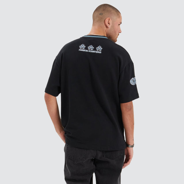Roadster Heavy Street Fit Tee Anthracite Black