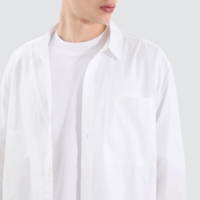 Routine Cube Longsleeve Shirt White