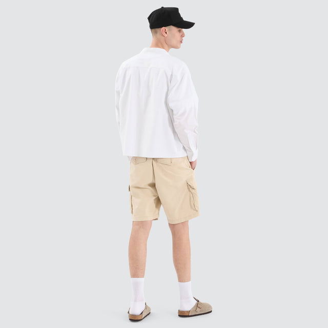 Routine Cube Longsleeve Shirt White