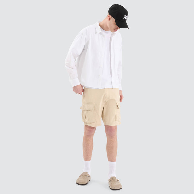 Routine Cube Longsleeve Shirt White