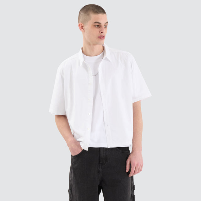 Routine Cube Shortsleeve Shirt White