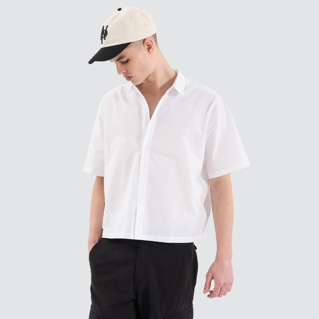 Routine Cube Shortsleeve Shirt White