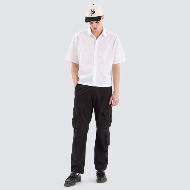 Routine Cube Shortsleeve Shirt White