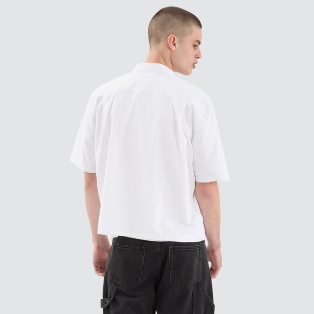 Routine Cube Shortsleeve Shirt White