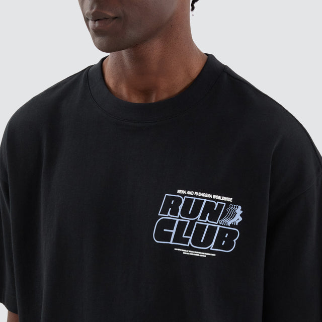 Run Club Raptor Tee Anthracite Black