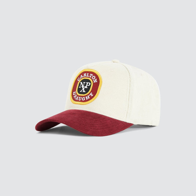 Satus Cap Golfer Cap White/Maroon