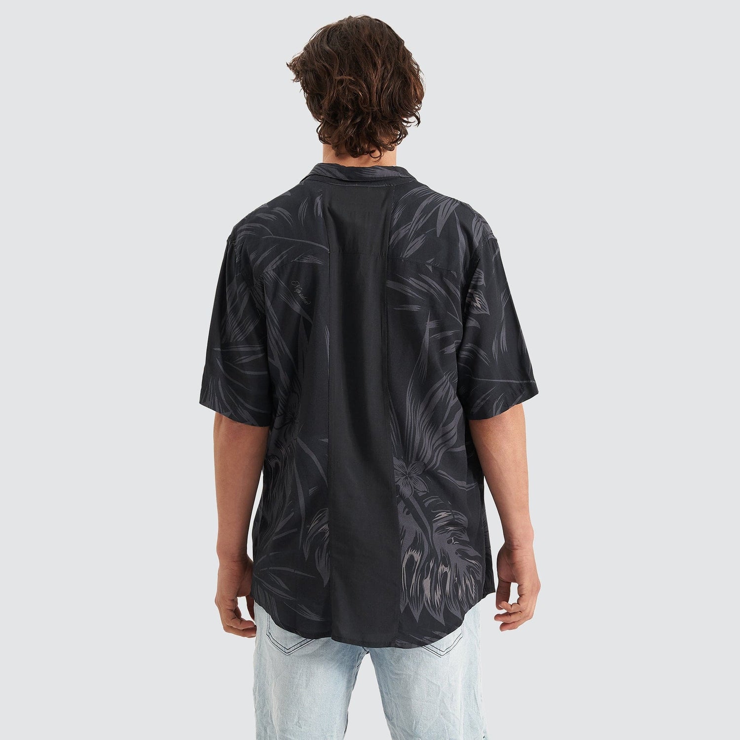 Selector Relaxed Short Sleeve Shirt Black Print
