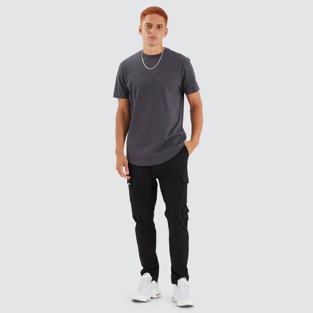 Sine Dual Curved Tee Asphalt/Black