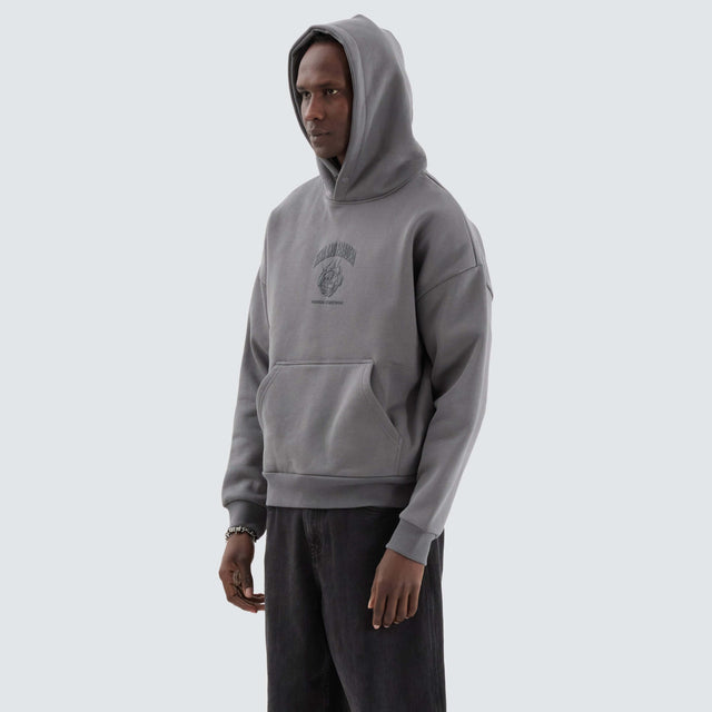 Spar Box Fit Hoodie Charcoal