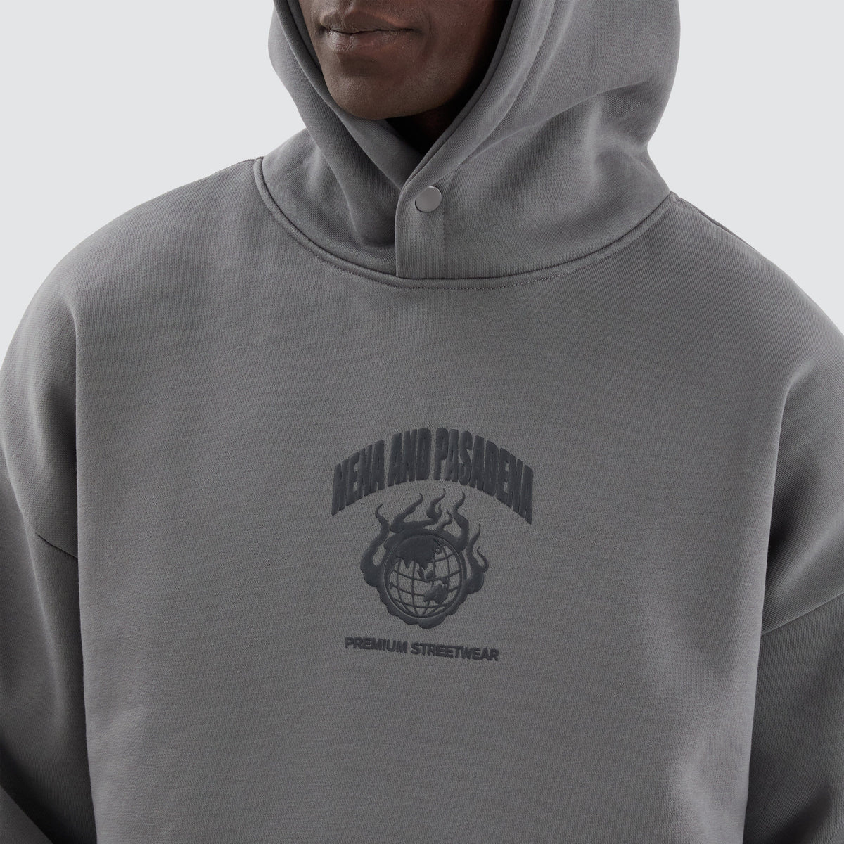 Spar Heavyweight Box Fit Hoodie in Charcoal Grey | NXP