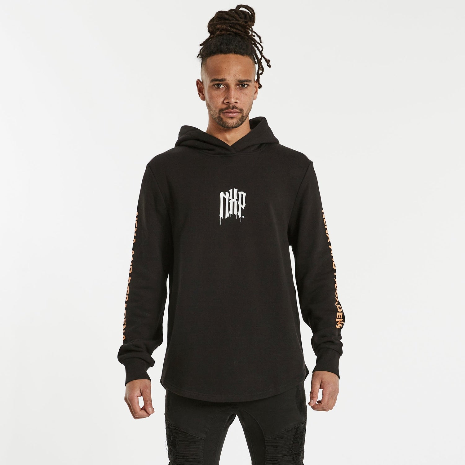 Sphere Hooded Dual Curved Jumper Jet Black
