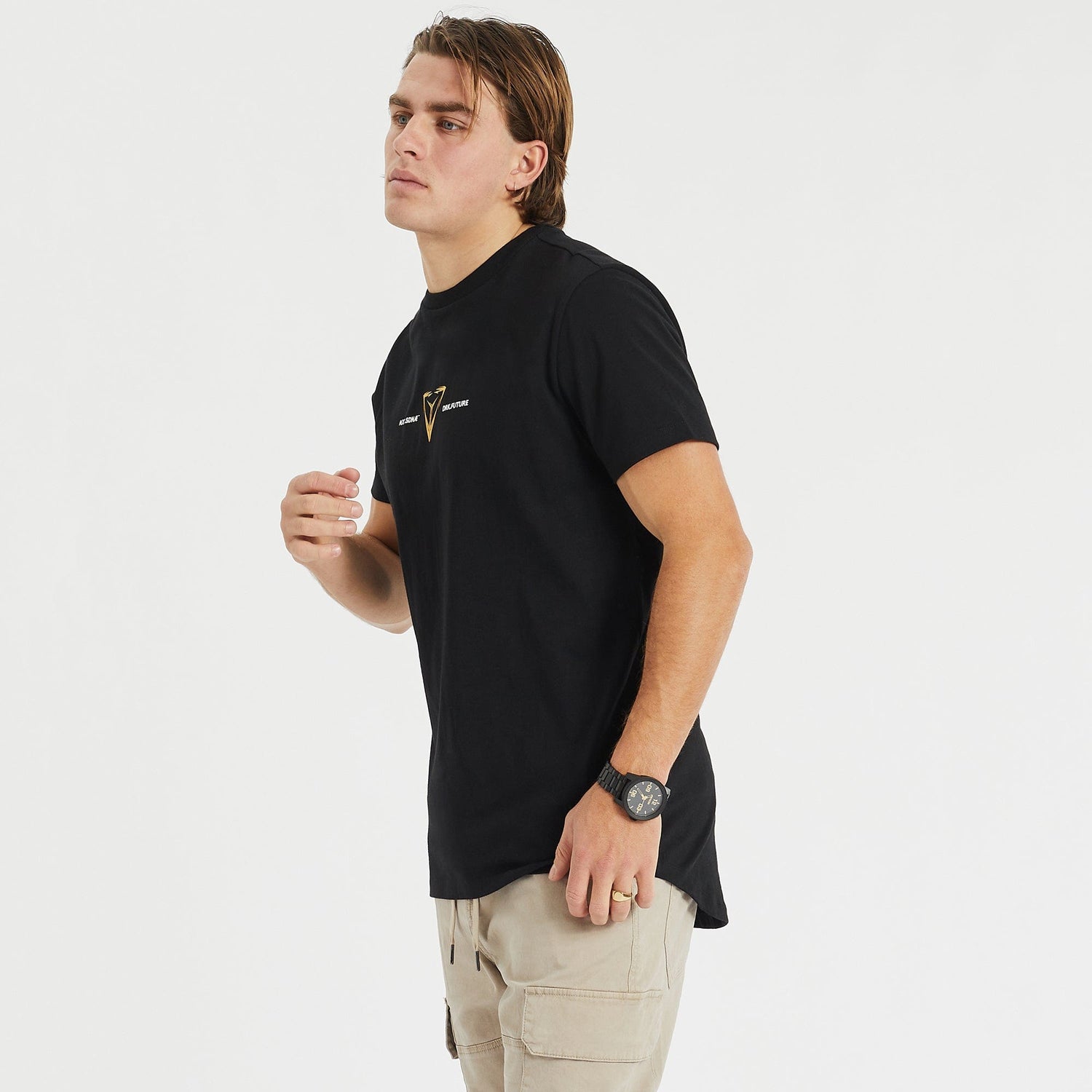 Ternion Cape Back T-Shirt Jet Black