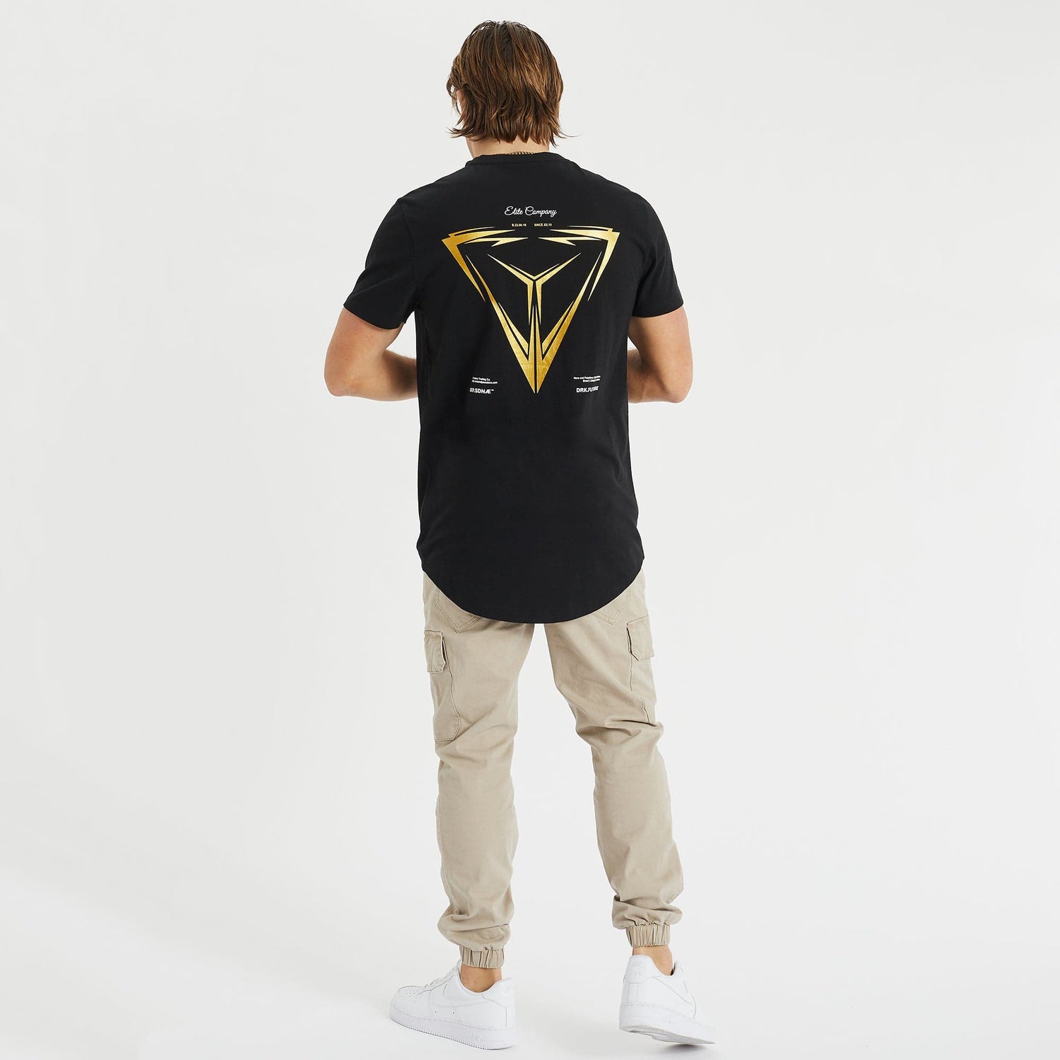 Ternion Cape Back T-Shirt Jet Black