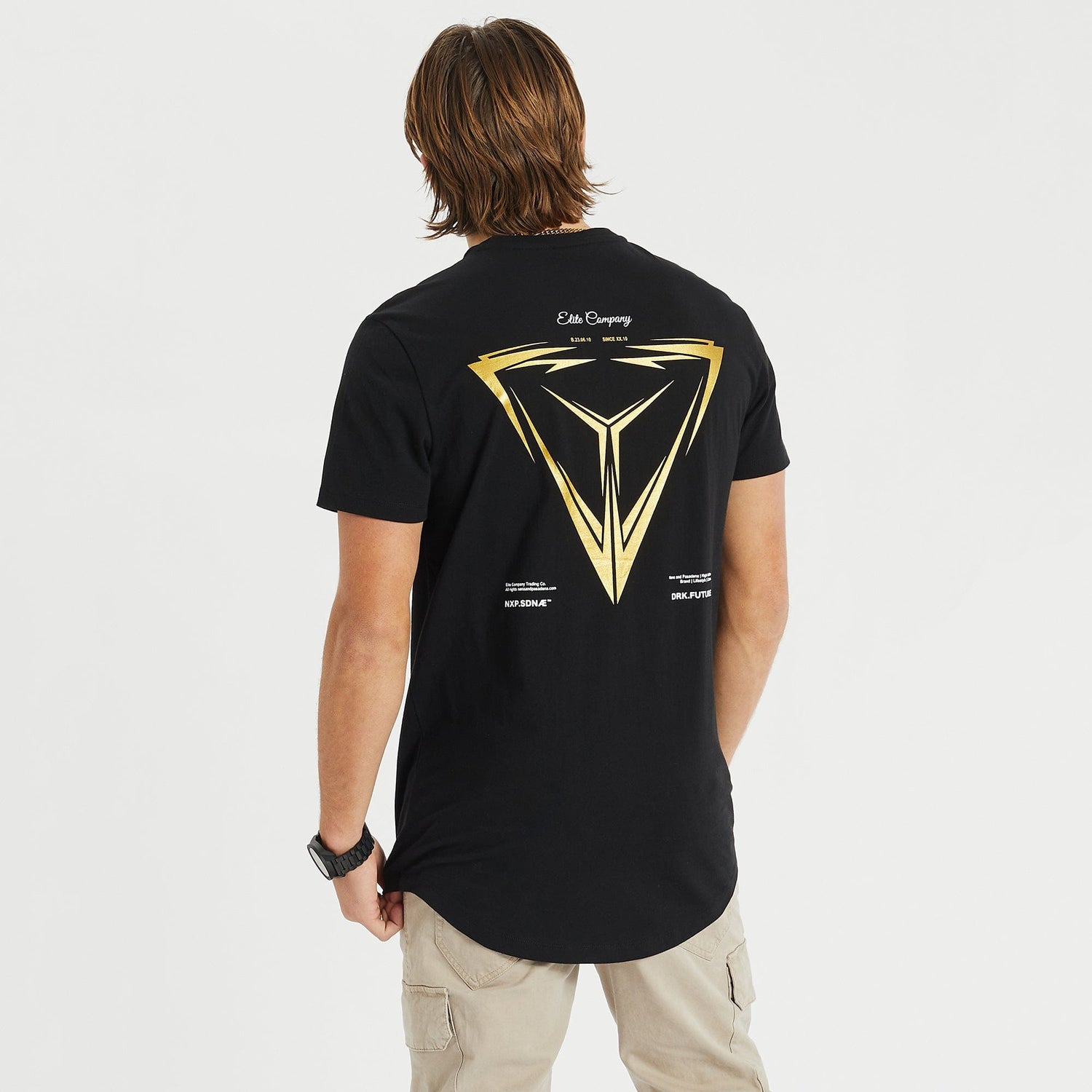 Ternion Cape Back T-Shirt Jet Black