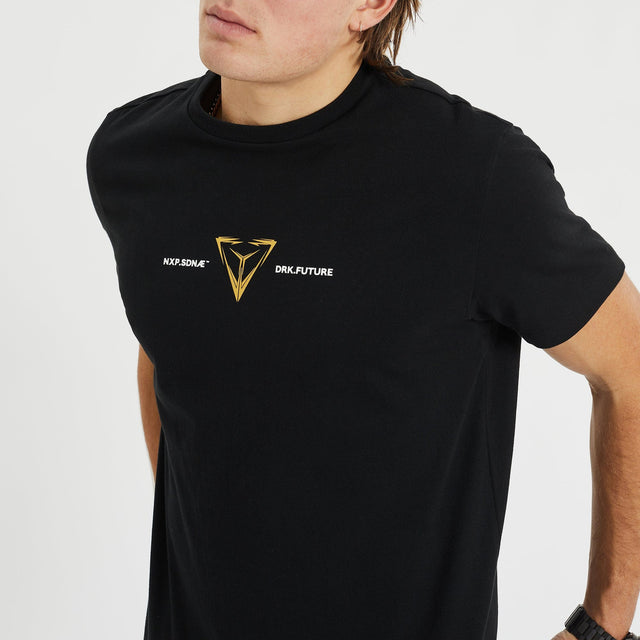Ternion Cape Back T-Shirt Jet Black