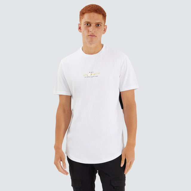 Tranquil Dual Curved Tee Optical White