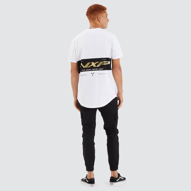 Tranquil Dual Curved Tee Optical White