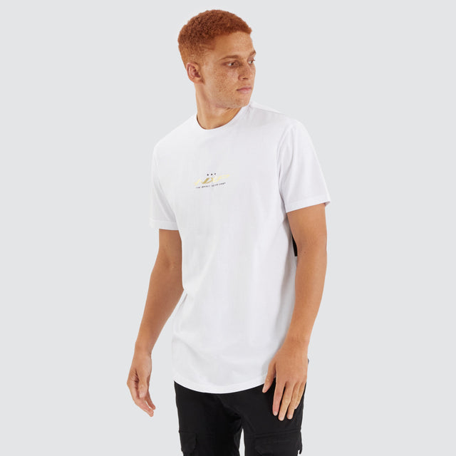 Tranquil Dual Curved Tee Optical White