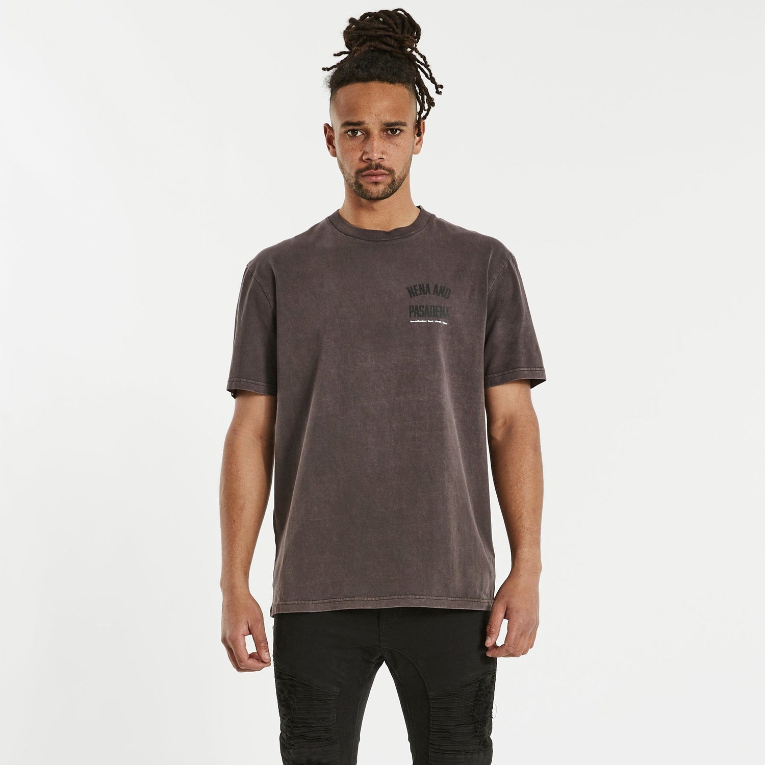 Transfer Relaxed T-Shirt Pigment Shale Brown