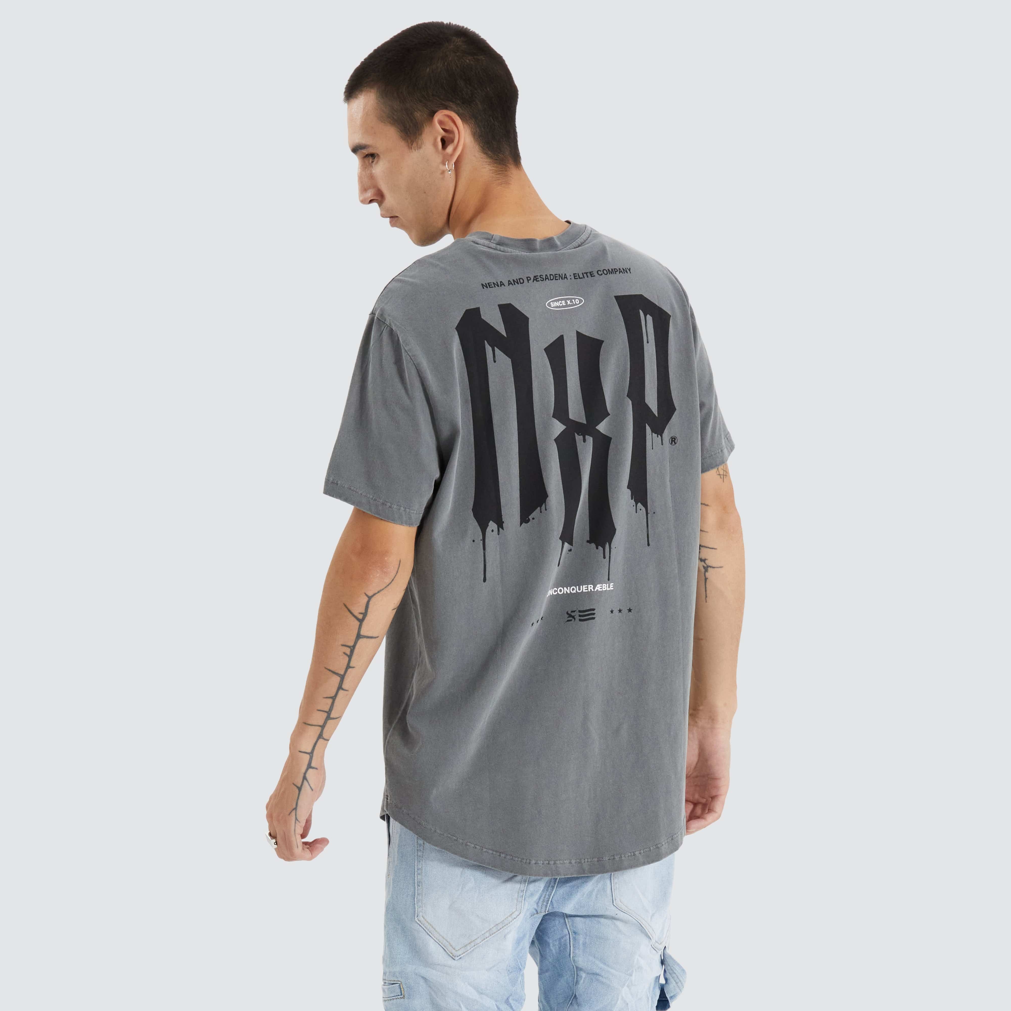Tryley Dual Curved Tee in Jet Black - Nena and Pasadena | NXP