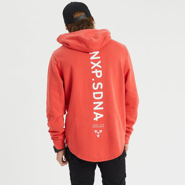 United Dual Curved Hoodie Poppy Red