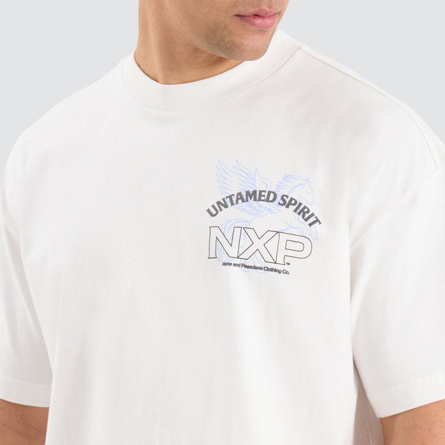 Untamed Raptor Tee Natural White