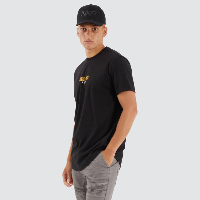 Vector Dual Curved Tee Jet Black