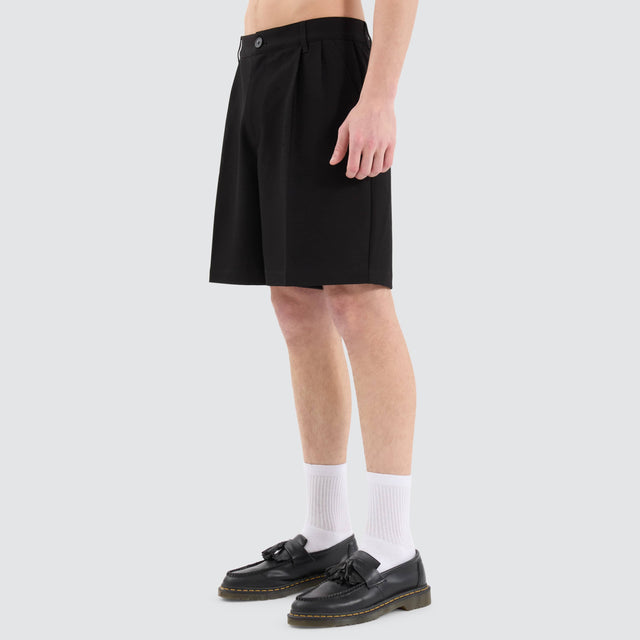 Venture Pleated Dress Short Black